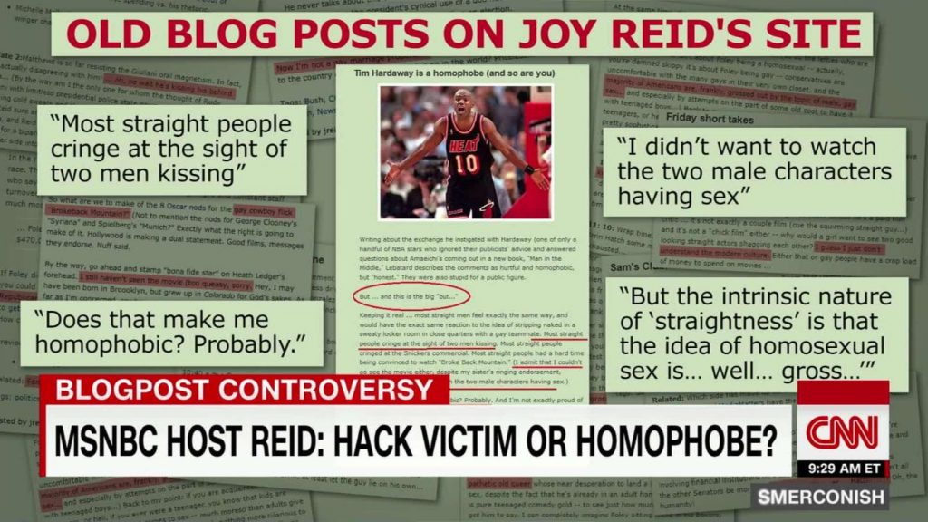 Joy Reid Is Homophobic?